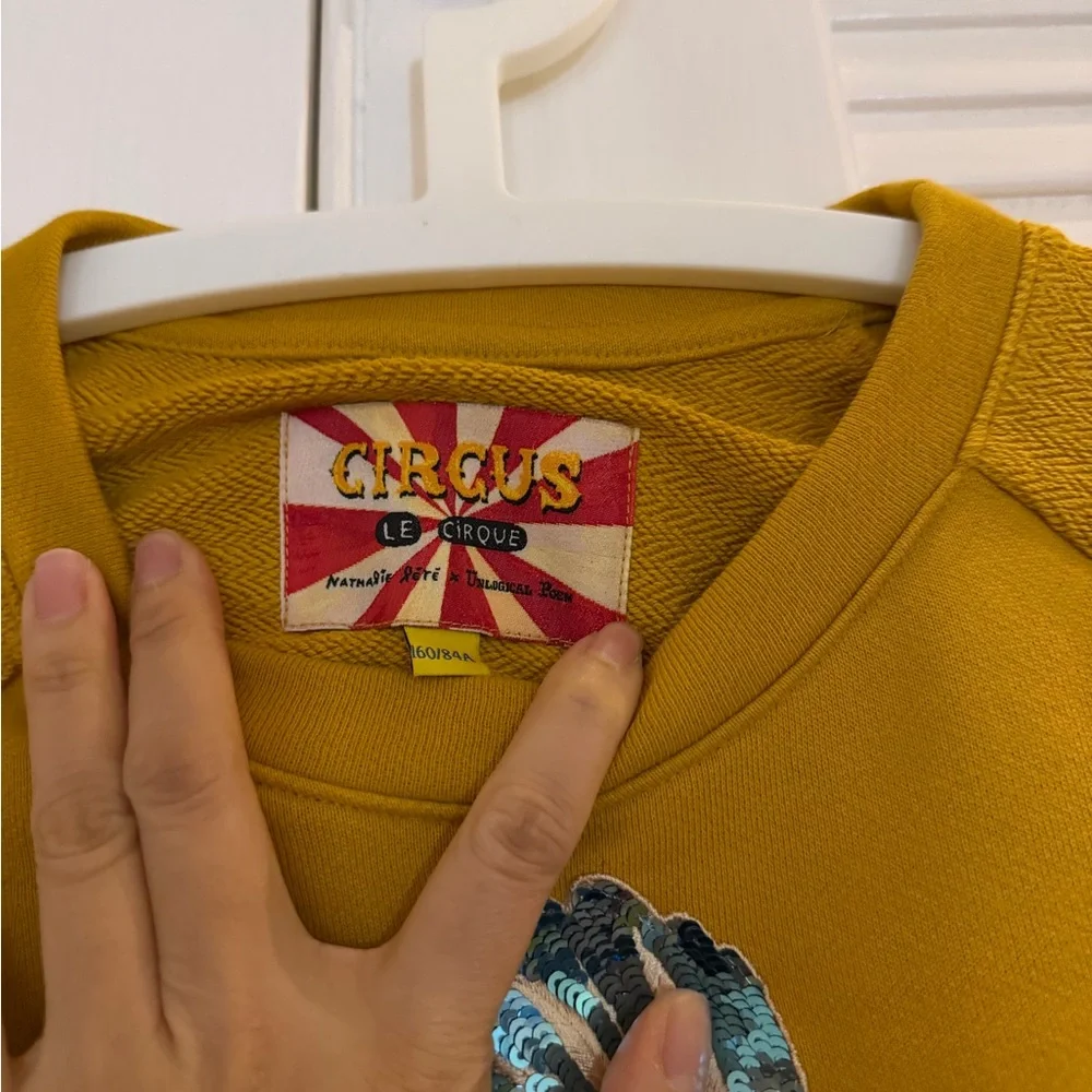 Circus Elephant Embellished Sweater - Mustard - Picture 3 of 3